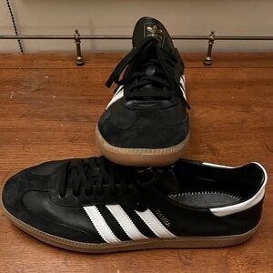 Adidas Sambas Black and White Men's Sneakers Men’s Size 12